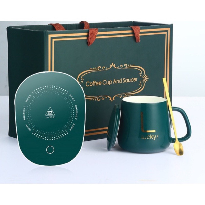 Set cốc giữ nhiệt hâm nóng thông minh tiện dụng