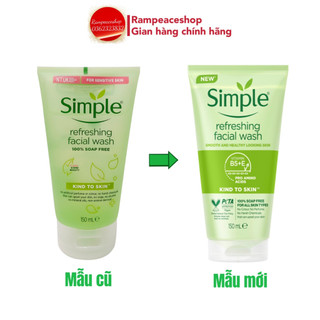 Sữa Rửa Mặt Simple Kind to Skin Refreshing - Mẫu mới
