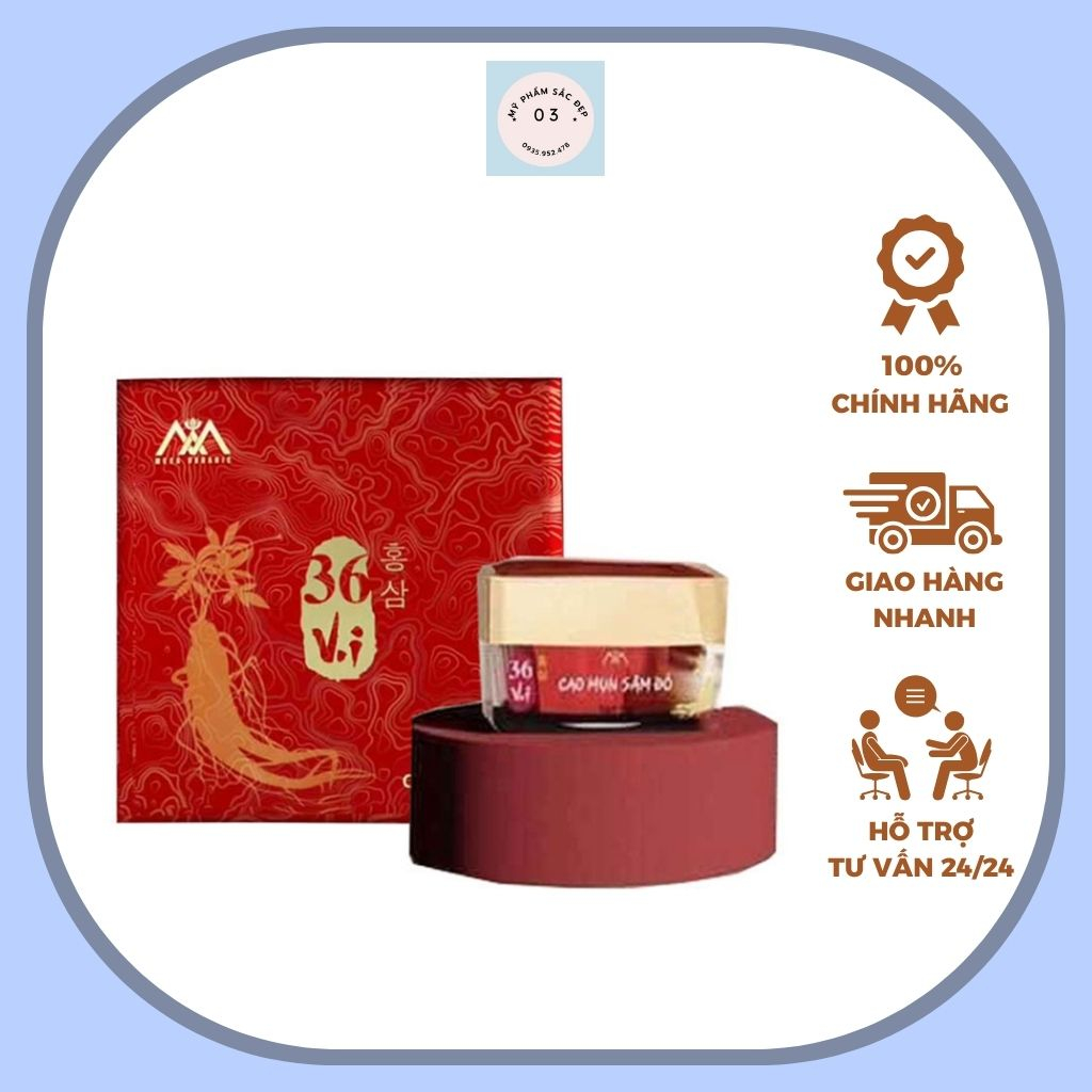 Cao mụn sâm đỏ 36 vị nhân sâm Đông Y Gia Truyền Meea organic 15 gam