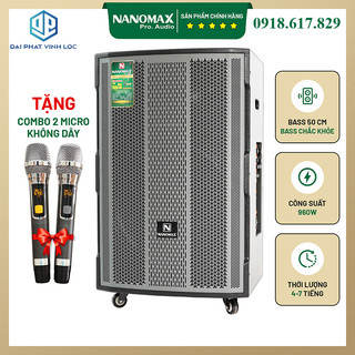 Loa kéo nanomax sk-1802 bass 50cm 960w karaoke bluetooth