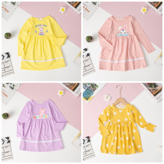 Váy cotton thu đông siêu xinh cho bé gái 12-35kg