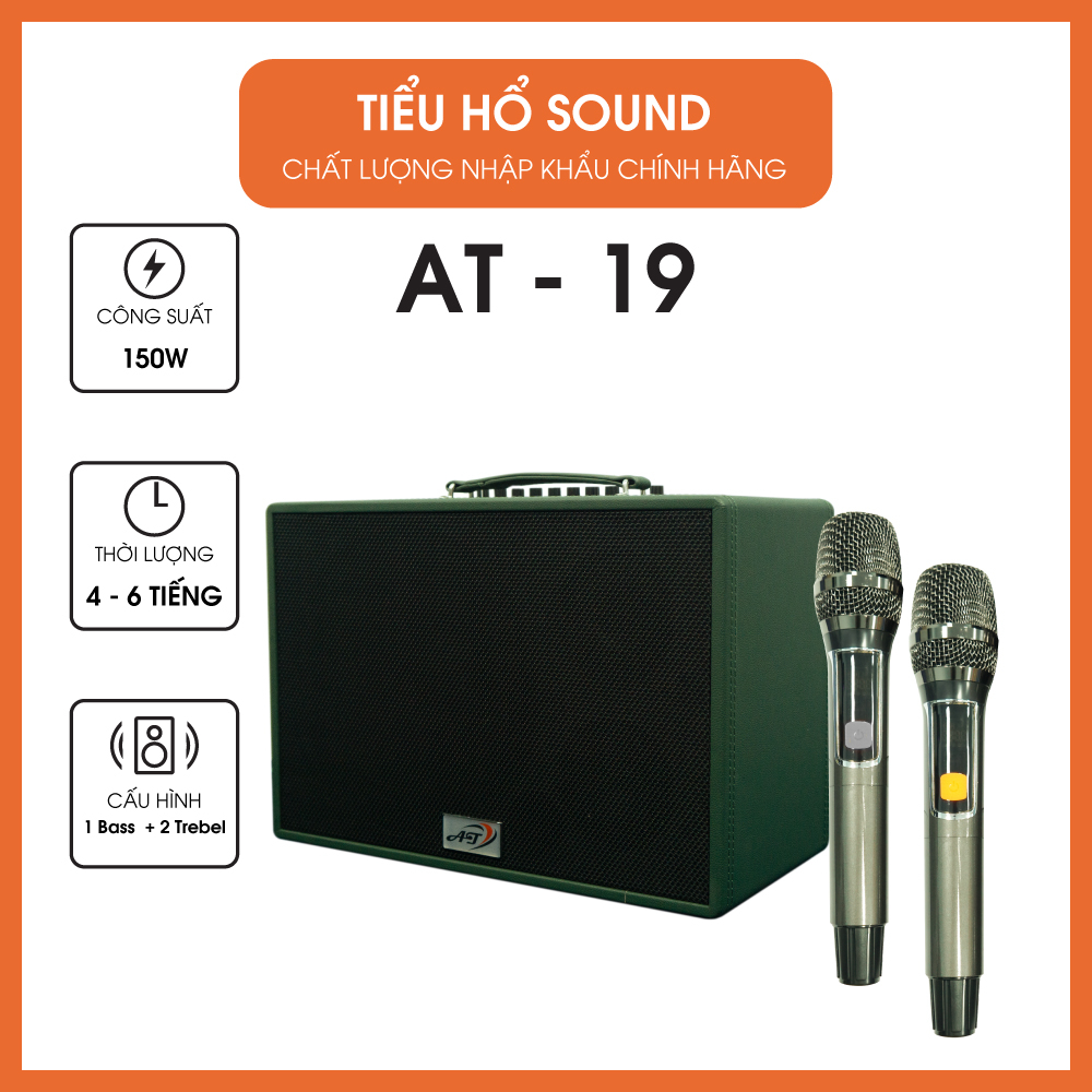 - AT19 Loa Bluetooth Kèm 2 Micro Không Dây