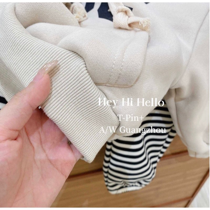 Áo Nỉ hoodie dài tay ABC 2 lớp lót lông nhung dày dặn cho bé ấm áp pc HÀn-a28