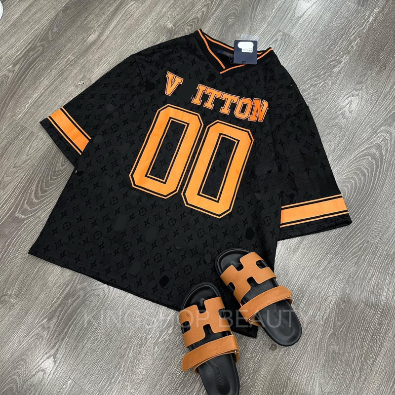 Áo Phông Bóng Chày Viền Cam L1