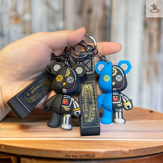 Móc khóa gấu robot bearbrick đa màu sắc