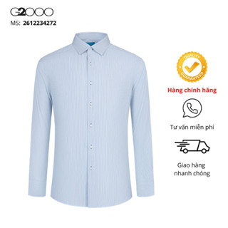 Áo Sơ Mi Nam G2000 (2612234272) Tay Dài Màu Xanh