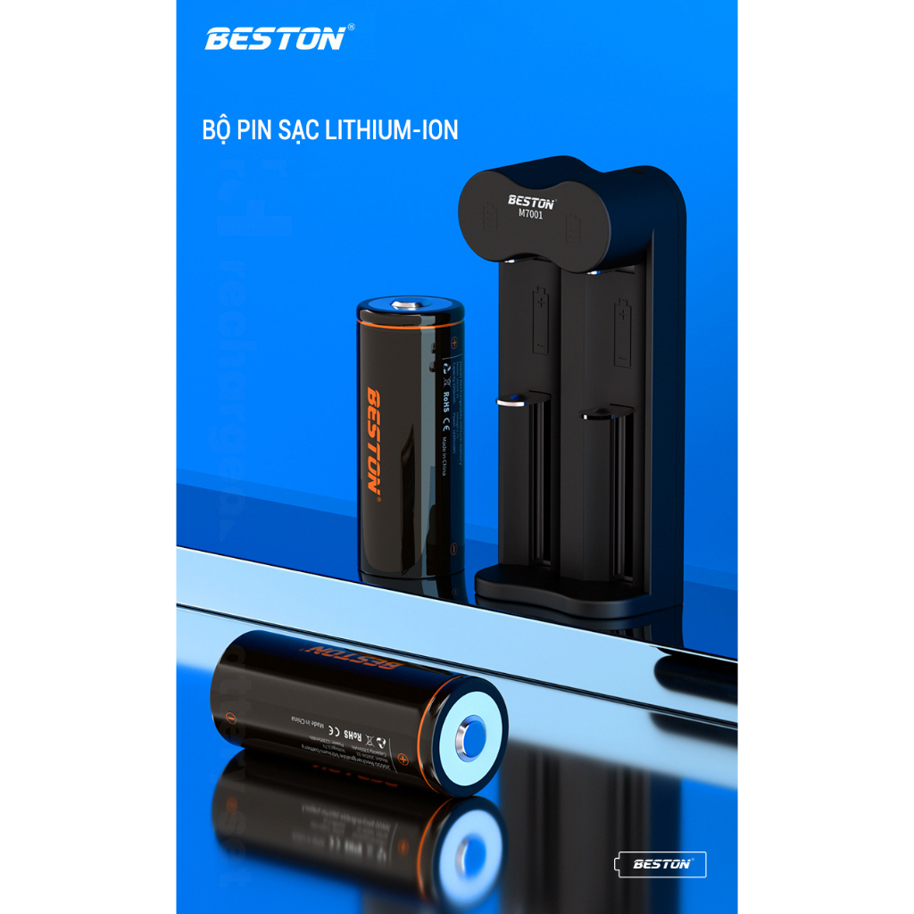 PIN sạc beston 26650 dung lượng 12950mWh 3.7V dùng cho đèn pin led