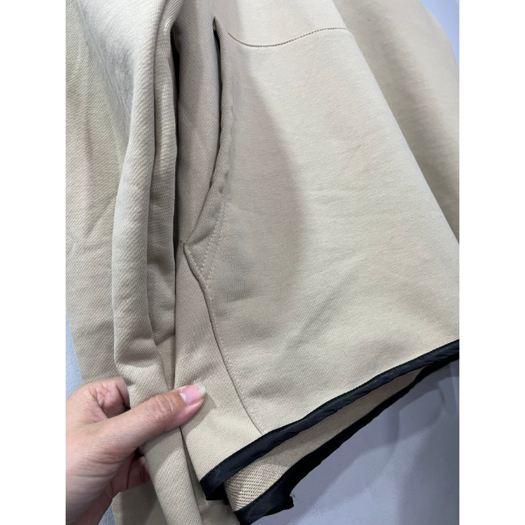 BIGSIZE - Áo hoodie BB - Boiz nam vải nỉ form bigsize 90kg - 130kg - nâu cà phê dây kéo cổ