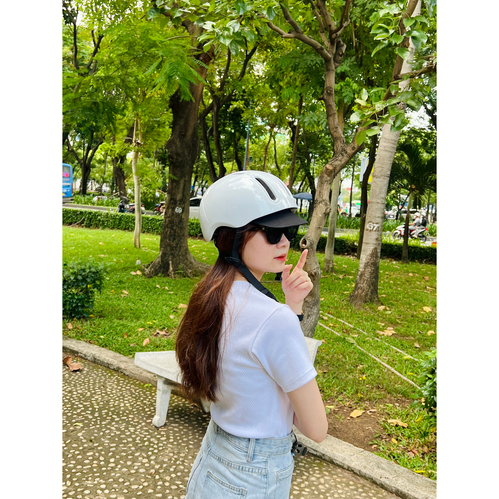 Nón Thể Thao POC Falcon F05 Glossy White Chính Hãng 100%