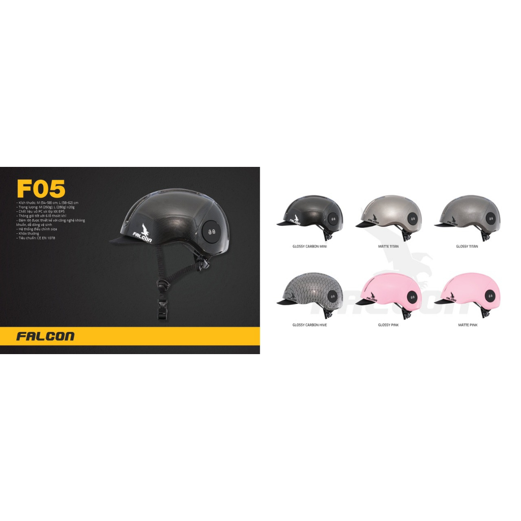 Nón Thể Thao POC Falcon F05 Glossy White Chính Hãng 100%