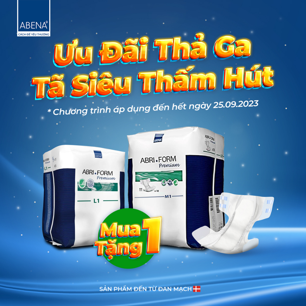 [Mua 1 Tặng 1] Tã Quần Người Lớn Abri Flex Premium L2 - 1900ml (14 Miếng)