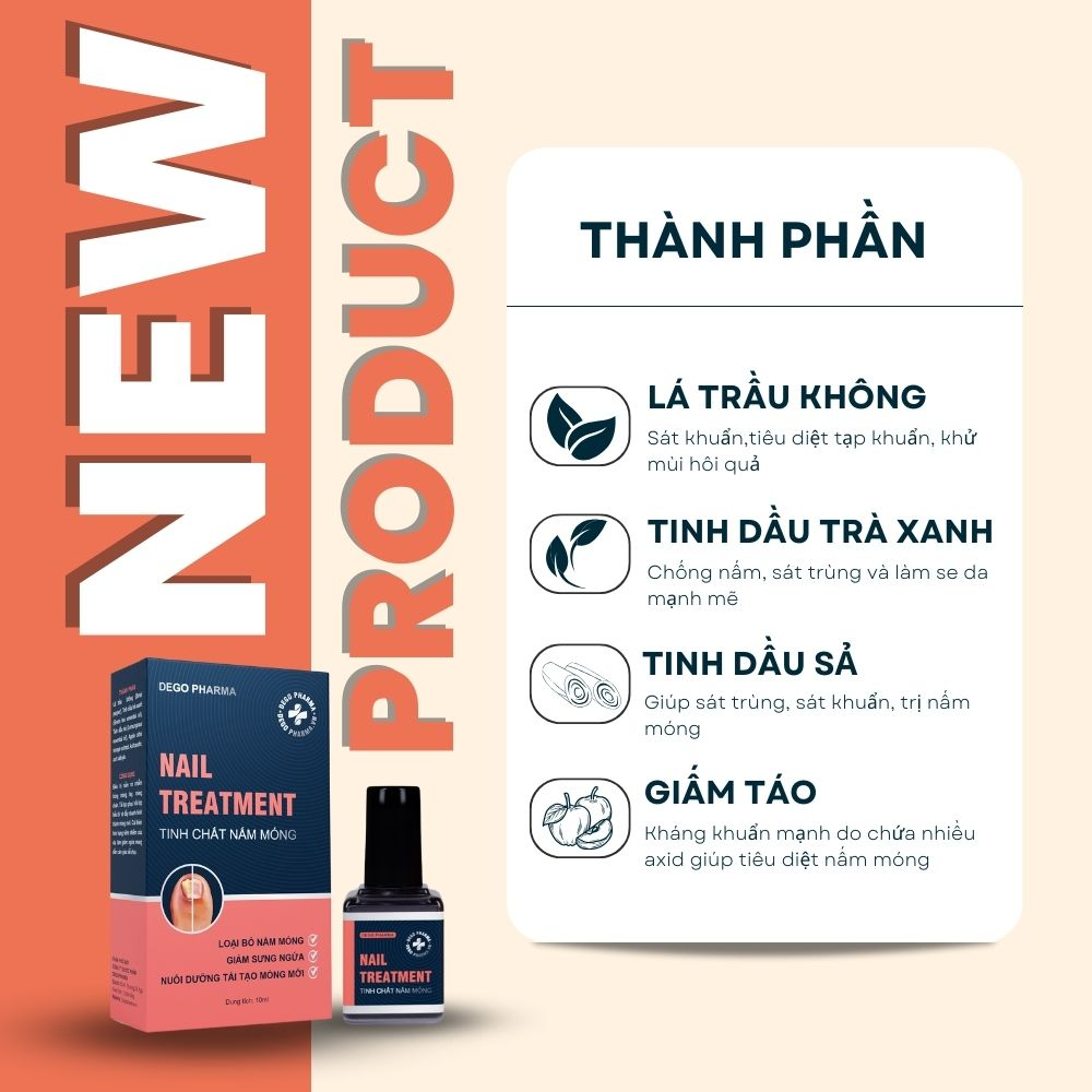 Tinh Chất Nấm Móng Dego Pharma - Hết Nấm Móng, Giảm Ngứa, Nuôi Dưỡng Tái Tạo Móng Mới