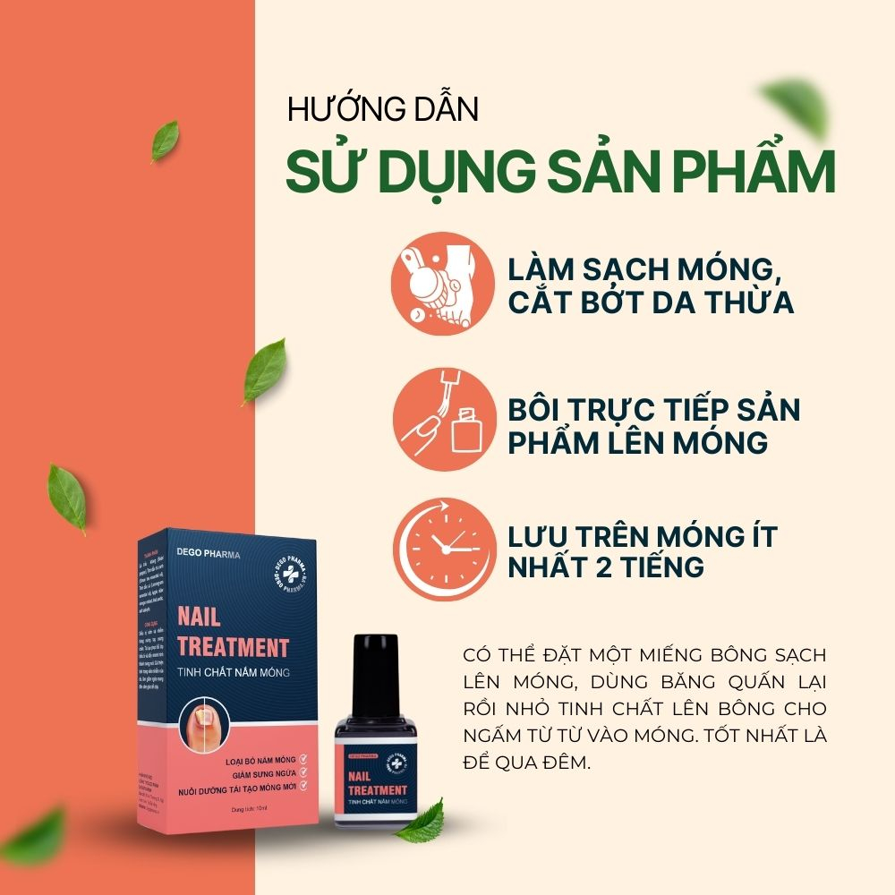 Tinh Chất Nấm Móng Dego Pharma - Hết Nấm Móng, Giảm Ngứa, Nuôi Dưỡng Tái Tạo Móng Mới