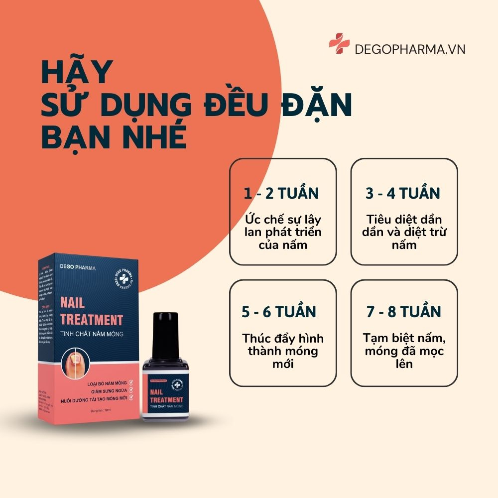 Tinh Chất Nấm Móng Dego Pharma - Hết Nấm Móng, Giảm Ngứa, Nuôi Dưỡng Tái Tạo Móng Mới