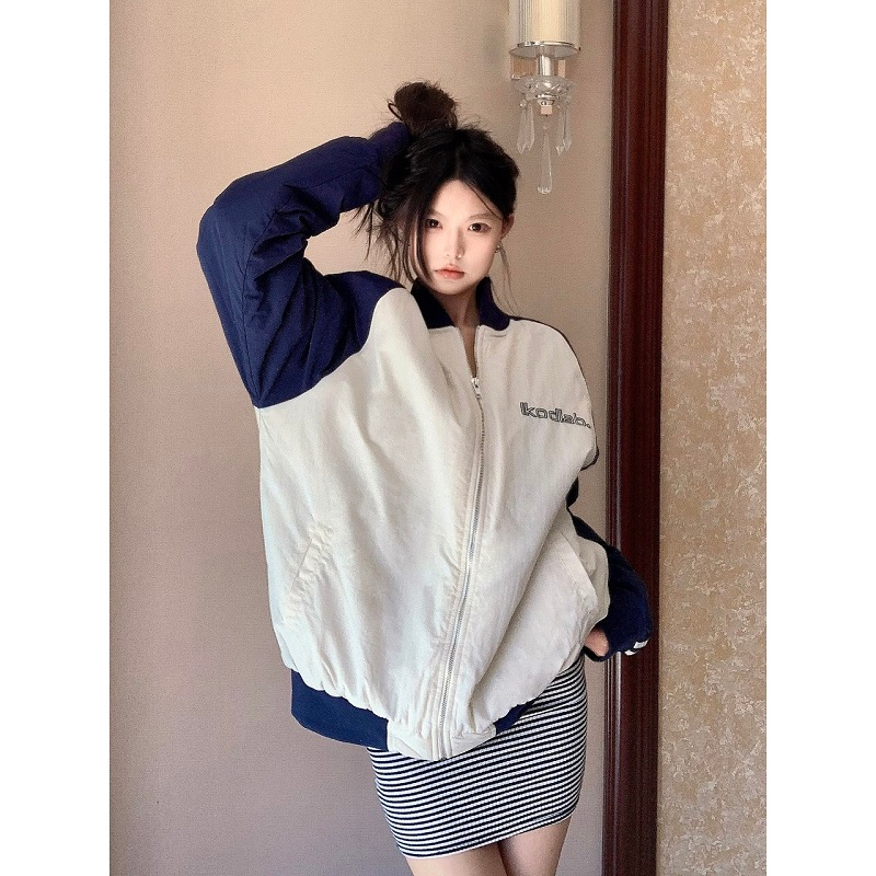 Áo Khoác Dù Form Unisex Phối Màu Cổ Bomber - CLITUS