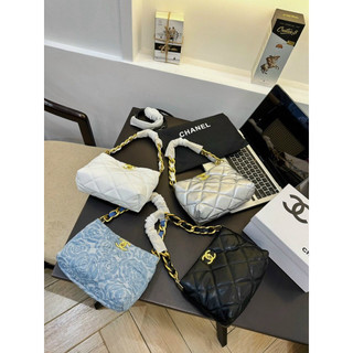 Túi Kẹp Nách Chae cầm tay hottrend ,Túi đeo vai jean denim dây xích phối