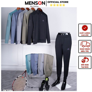 Bộ nỉ nam Adidas dài tay cao cấp form đẹp Menson MD3084 Bộ quần áo thu đông nam siêu ấm mặc nhà 2023 Hàng Xuất Dư