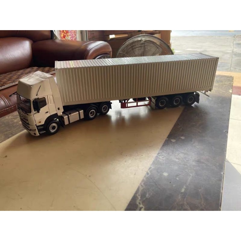 Mô hình rơ mooc thùng Container 1:24