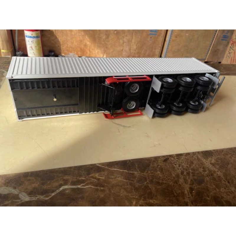 Mô hình rơ mooc thùng Container 1:24