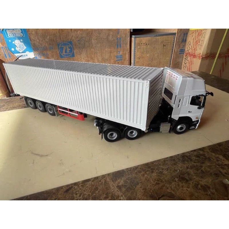 Mô hình rơ mooc thùng Container 1:24