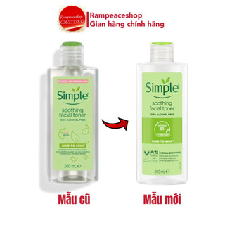 (MẪU MỚI) Nước Hoa Hồng Simple Kind To Skin Soothing Facial Toner 200ML