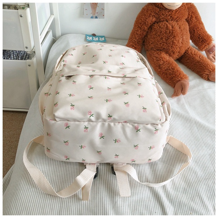 Balo đi học nữ họa tiết đơn giản, balo học sinh sinh viên phong cách đơn giản dễ phối đồ BZ005