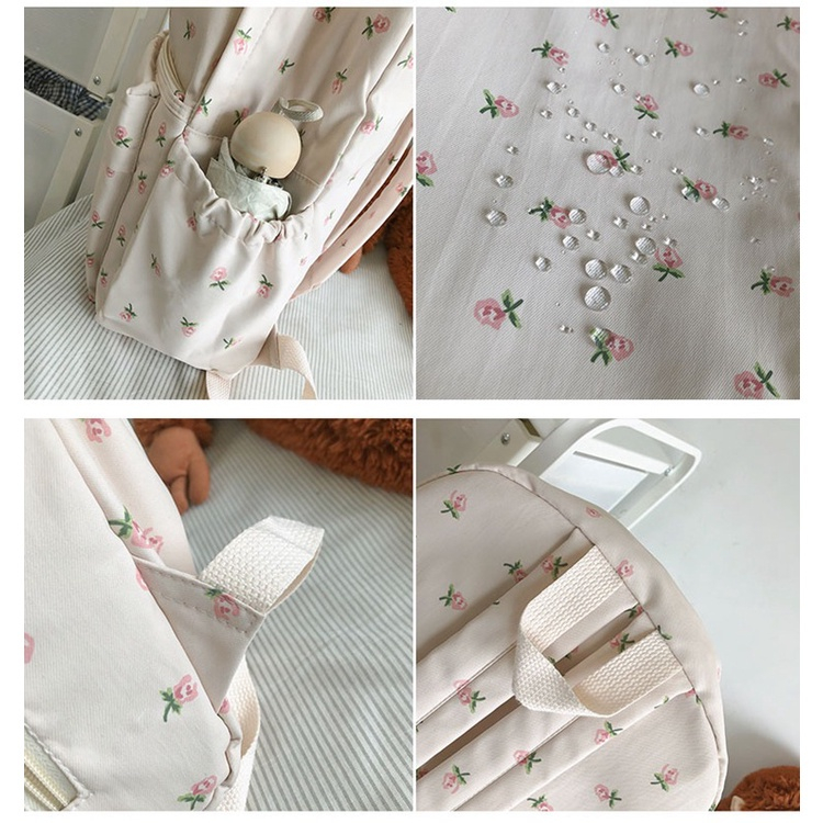 Balo đi học nữ họa tiết đơn giản, balo học sinh sinh viên phong cách đơn giản dễ phối đồ BZ005