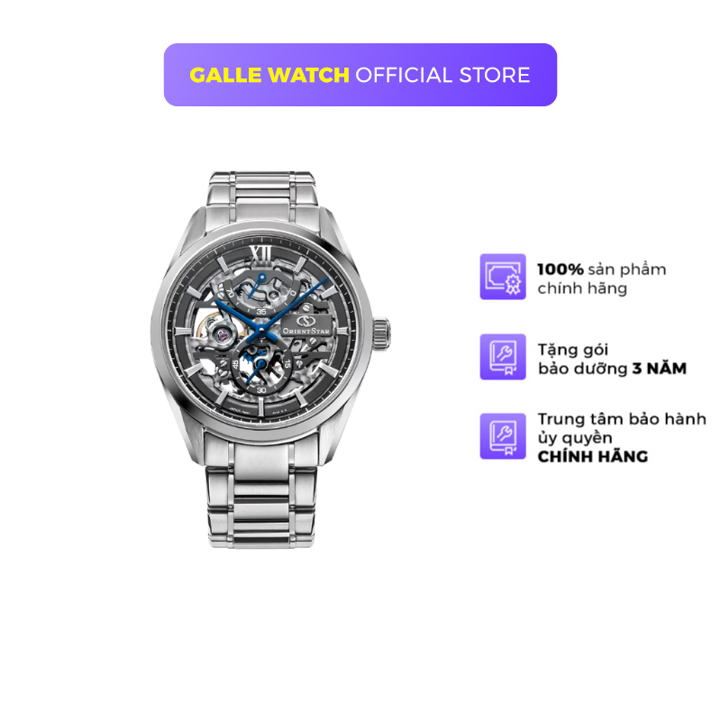 Đồng hồ cơ nam Orient Star Contemporary Skeleton Watch RE-AZ0101N00B phiên bản giới hạn phản quang mặt kính Sapphire