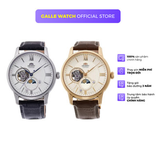 Đồng hồ cơ nam Orient Watch Sun And Moon RA-AS00 mặt lộ cơ kính Sapphire chống xước dây da đeo tay cao cấp chính hãng