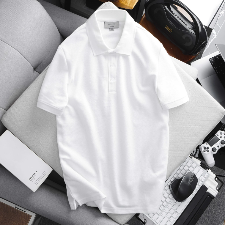 Áo thun nam Polo ICONDENIM Basic Hexgon chất CVC thông thoáng mềm mại co giãn - PLID0105