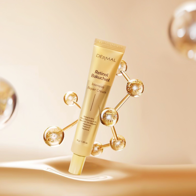 Kem Dưỡng Trắng Trẻ Hóa Da DERMAL Retinol Bakuchiol Intensive Repair Cream 30g Hàn Quốc- Mĩ Phẩm Chính Hãng Tstar