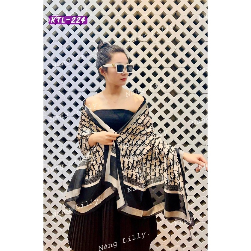 Khăn Choàng Cổ Lụa Cao Cấp Nữ , Khăn Choàng Cổ Kích Thước 90x180cm _Minsua