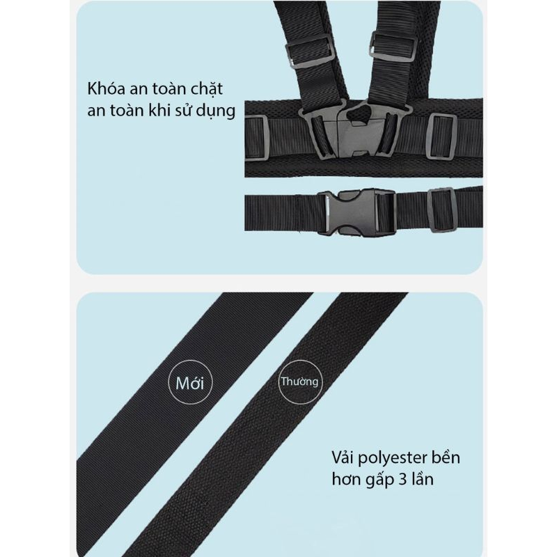 Đai đi xe máy cho bé 1-10 tuổi dodoto, đeo vai, thắt lưng, đai giữ bé ngồi xe máy màu hồng chuột mickey