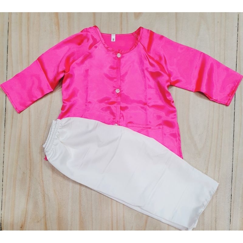 Bộ bà ba cánh sen trắng cho bé