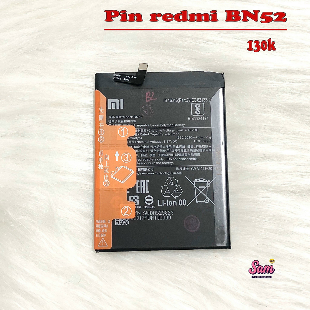Pin Xiaomi BN51 / BN52 / BN53 / BN57 / BN54 / BN55 / BN56 / BN59