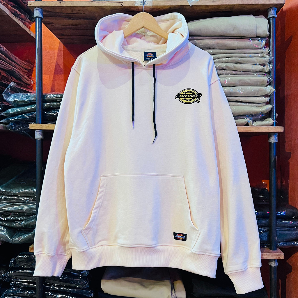 Hoodie Dickies Chính Hãng - Màu Kem Ngã Hồng Phấn - Unisex Form Rộng