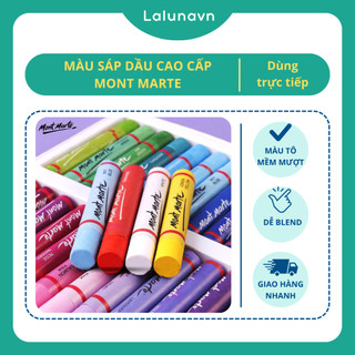 Màu sáp dầu cao cấp MONT MARTE của ÚC bộ 12/24/36/48 màu-Oil Pastels Lalunavn -B81