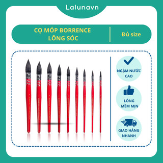 CỌ MÓP BORRENCE lông sóc ngậm nước cao,cọ vẽ loang màu mềm mại - A34