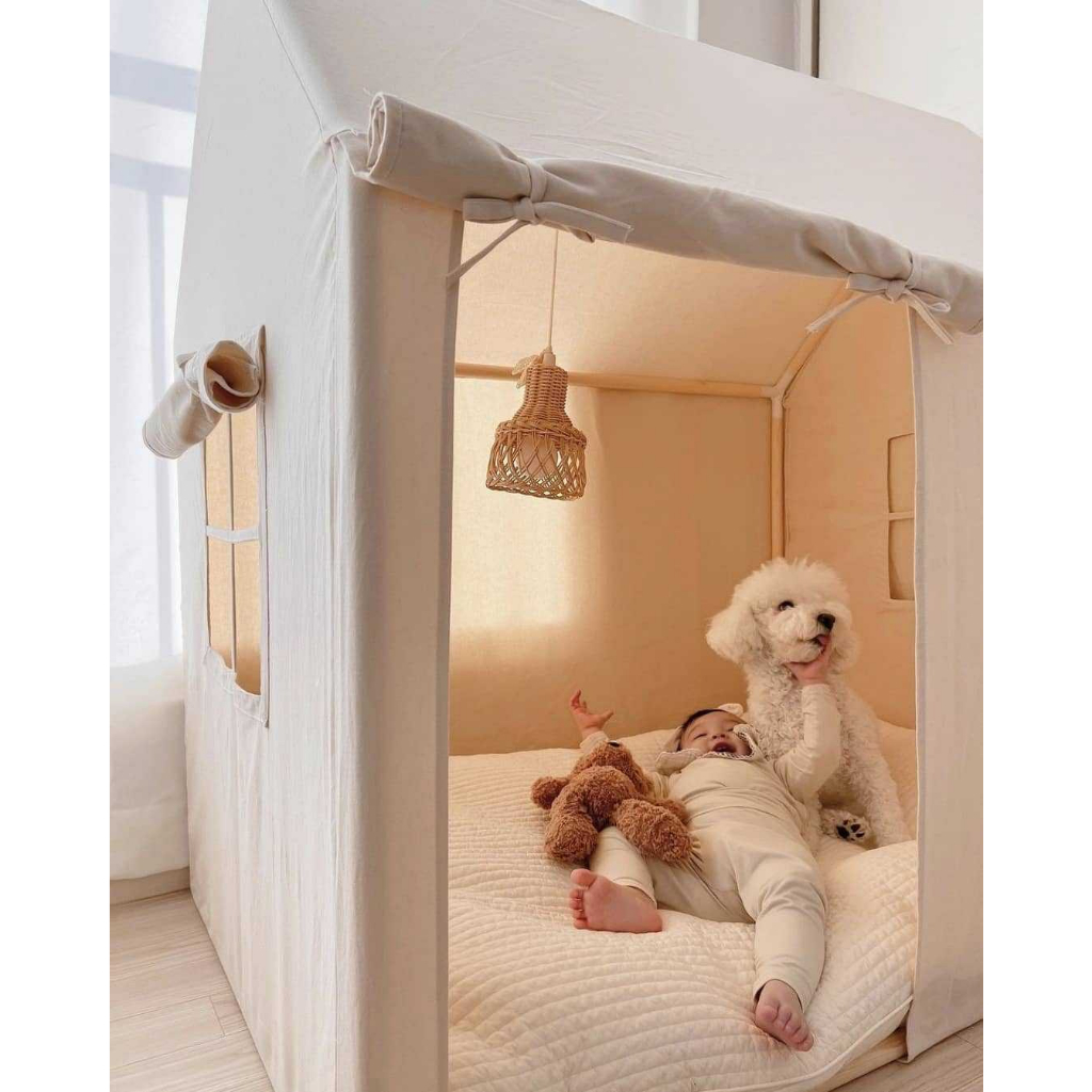 Phòng Ngủ Mini Cho Bé Vui Chơi Tent House Kids Phong Cách Hàn Quốc ☘️AsiaMart88 ☘️