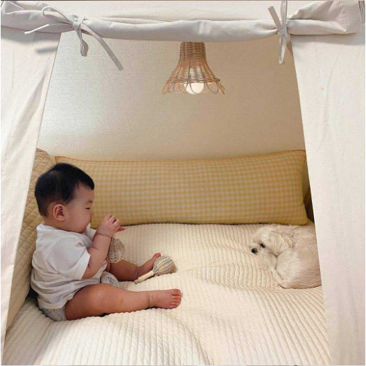 Phòng Ngủ Mini Cho Bé Vui Chơi Tent House Kids Phong Cách Hàn Quốc ☘️AsiaMart88 ☘️