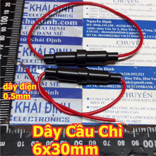 10 Dây Cầu Chì để gắn cầu chì tròn, cầu chì thủy tinh 5x20mm / 6x30mm kde2453