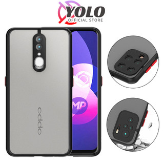 Ốp lưng oppo A76 Reno 7 5G 4G A54 A74 A92 A52 A72 A53 F9 A12 A5s A7 A32 A5 A9 2020 Reno 2F 4 5 6 6z Đen Nhám [Basic]
