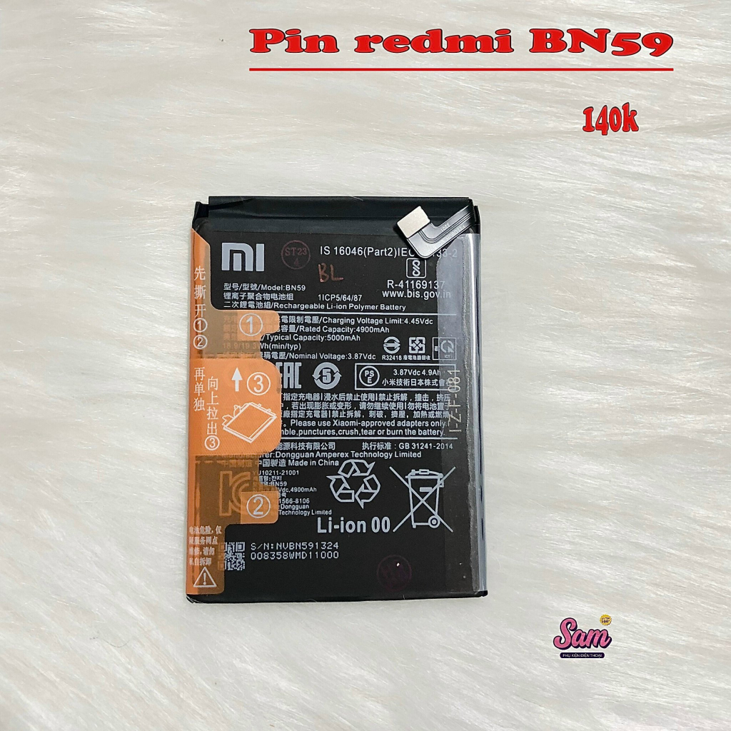 Pin Xiaomi BN51 / BN52 / BN53 / BN57 / BN54 / BN55 / BN56 / BN59