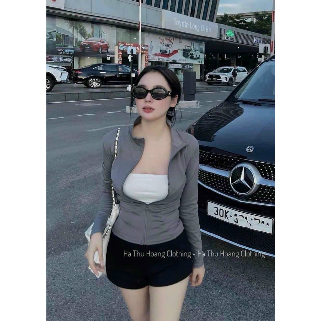 Áo khoác nữ thể thao tay dài, chất liệu co giãn 4 chiều, phù hợp tập gym, yoga, zumba MÃ F88