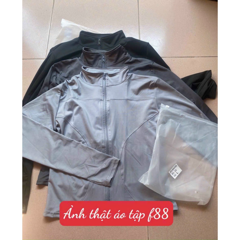 Áo khoác nữ thể thao tay dài, chất liệu co giãn 4 chiều, phù hợp tập gym, yoga, zumba MÃ F88