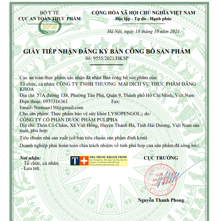 Viên ngậm giảm ho, rát họng LYSOPEN GOL vị bạc hà