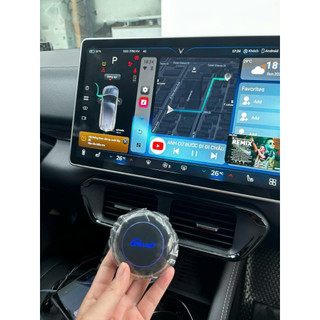 Bộ carplay android box xe vinfast vf8,vfe34,vf9,vf5-ram 4/64gb - chip cao cấp qualcom qcm 665 -tặng vietmap s2 miễn phí