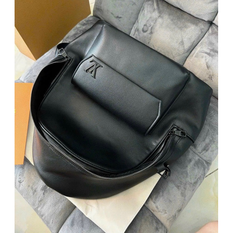 Balo Lv nam nữ Aerogram takeoff backpack Da thật cực mềm size 40