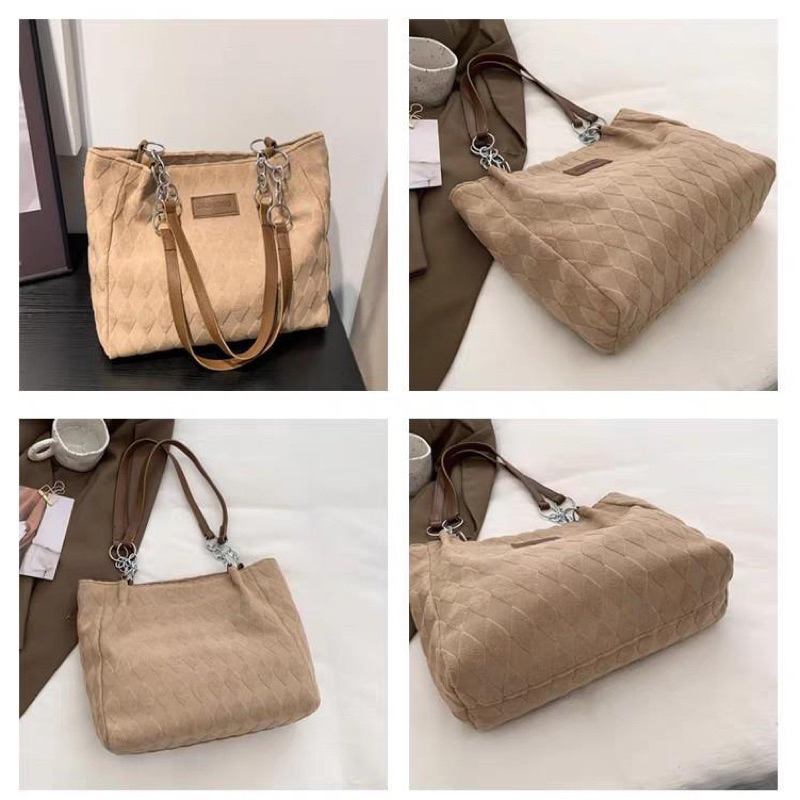 Túi xách đeo vai vải nhung  thời trang mới nhất hiện nay