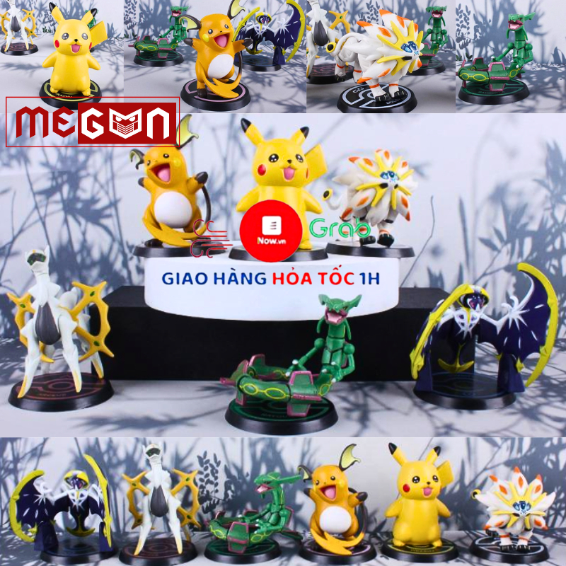 Mô Hình Nhân Vật Pokemon yêu tinh, Pikachu/Charizard Siêu Ngộ Nghĩnh, Cute - Figure Pokemon mô hình Megun